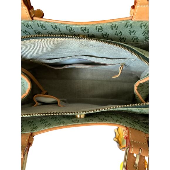 Dooney & Bourke Canvas Shoulder Bag w/ Glasses Case and Credit Card Holder - Picture 5 of 9